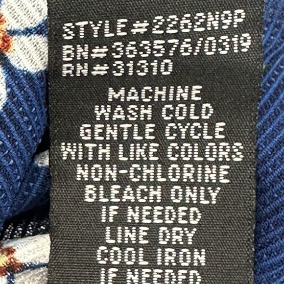 BCX Girls Sleeveless Floral Print Tank Jumpsuit - Blue White - size 10 - Picture 7 of 9